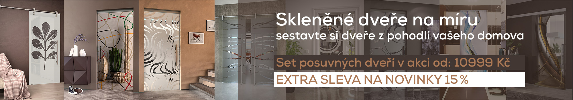 skleněné dveře